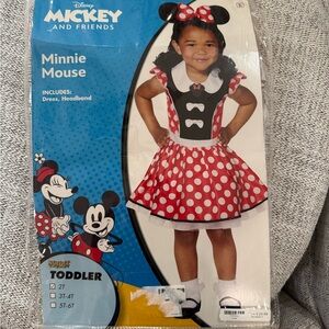 NEW Disney Minnie Mouse Polka Dot Dress Set size 2T